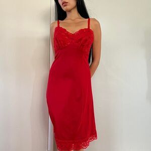 American-vintage Women's Red Dress